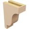 Ekena Millwork 3"W x 6"D x 9"H Classic Newport Rough Cedar Woodgrain TimberThane Corbel, Primed Tan CORUR03X06X09NEWRCPR - alternate 4